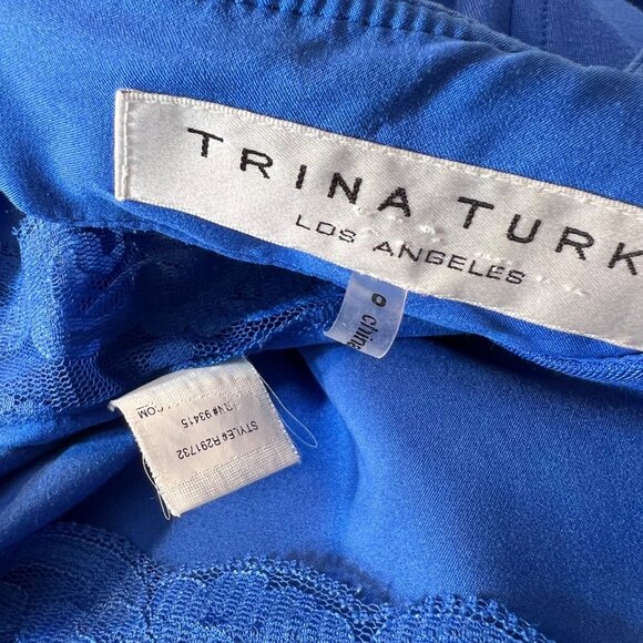 Trina Turk Royal Blue Dress Size 0 - Picture 7 of 11